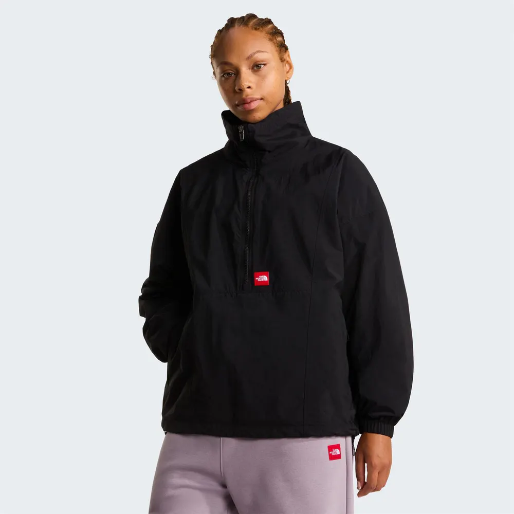 The North Face Men's Red Box Quarter Zip Pull Over Rain Anorak detail 3
