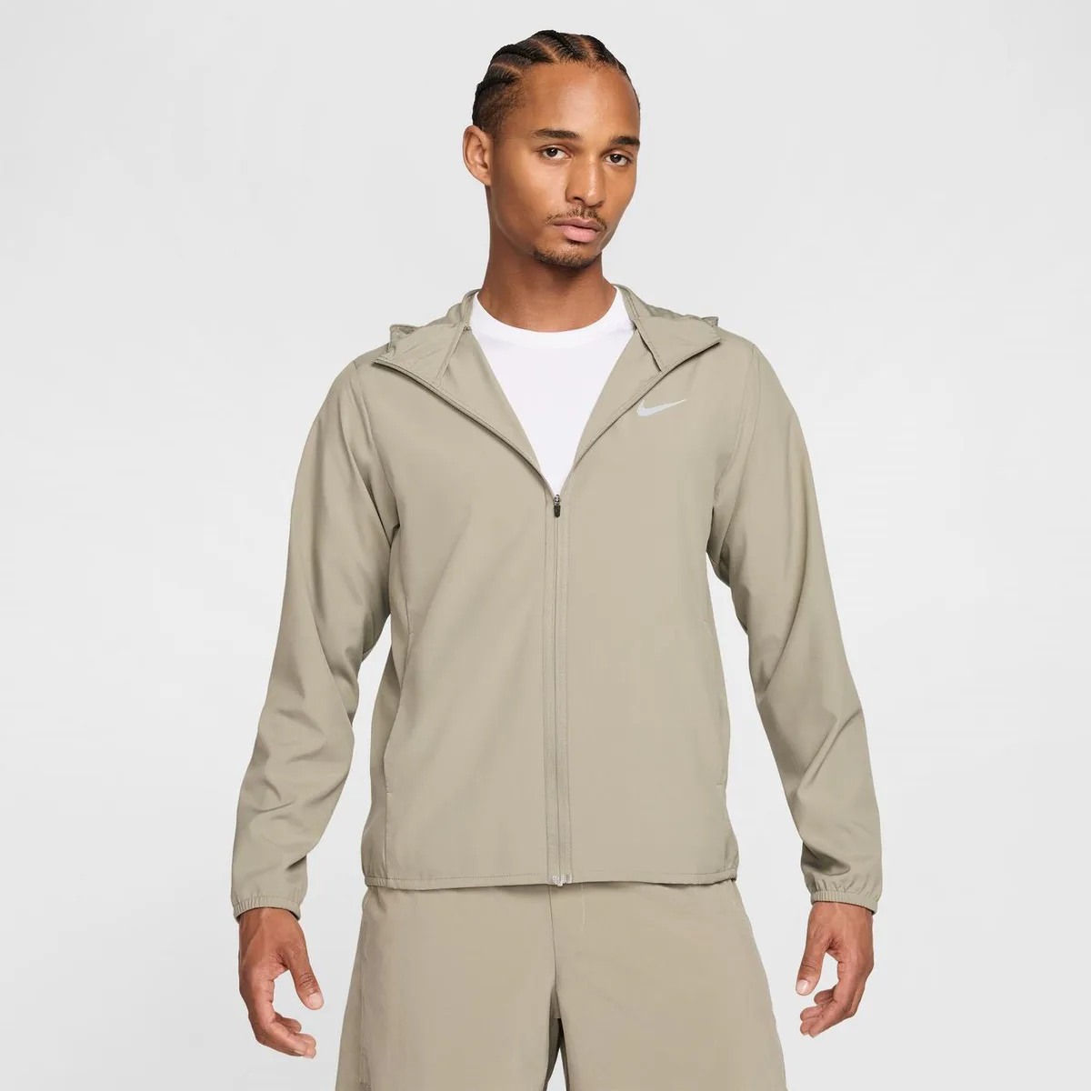 For Him Nike Form Hooded Mens Jacket in Light Army – Clothing