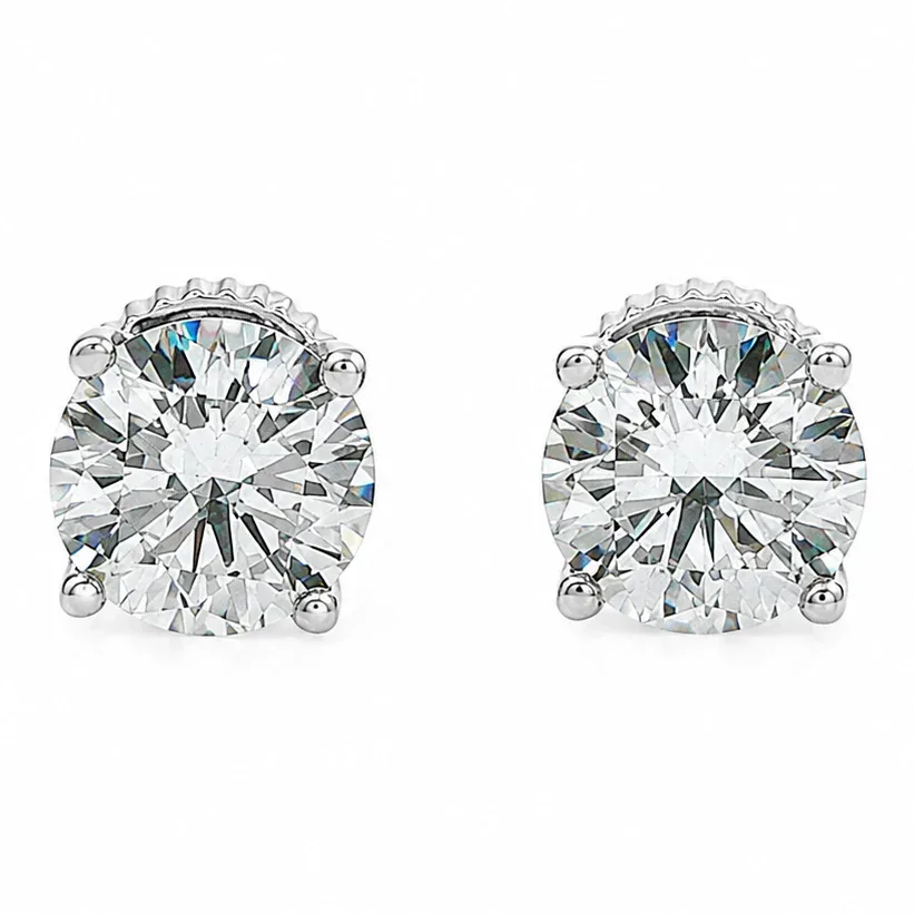 AHMED - EVOLVD DIAMONDS .925 Silver Diamond Earrings 2 Ctw 71507 – Earrings