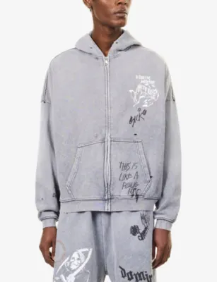 PALY HOLLYWOOD Carrying The Message Cotton-Blend Hoody - XL/XXL detail 3