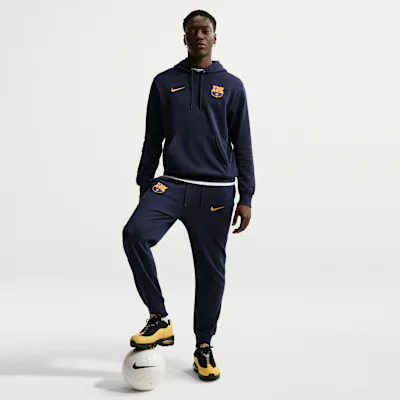 Nike F.C. Barcelona Club Men's Nike Football Joggers - Blackened Blue/Mineral Yellow