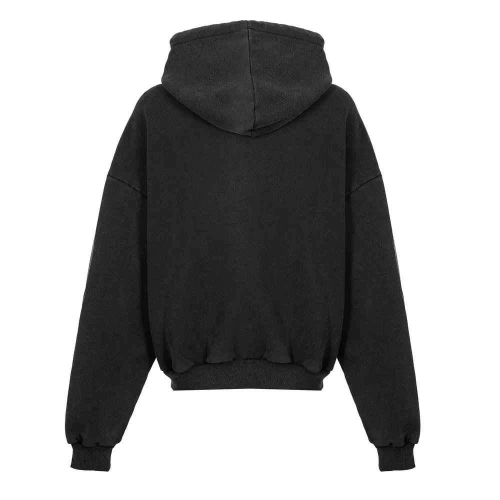 God Made Men's Full Zip Fleece in WASH BLACK, additional product view 2