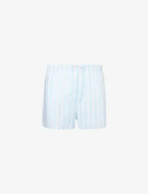 DEREK ROSE Amalfi Classic-Fit Cotton Boxer Shorts