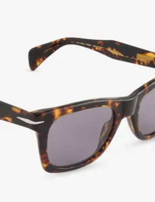 EYEWEAR BY DAVID BECKHAM DB 1222/S Rectangle-Frame Acetate Sunglasses detail 2