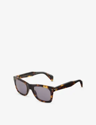 EYEWEAR BY DAVID BECKHAM DB 1222/S Rectangle-Frame Acetate Sunglasses detail 3