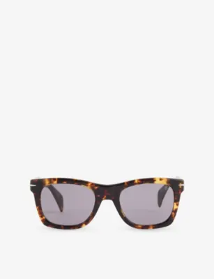 EYEWEAR BY DAVID BECKHAM DB 1222/S Rectangle-Frame Acetate Sunglasses