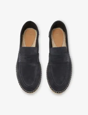REISS Capri Suede Espadrilles - AIRFORCE BLUE - EUR 41 / 7 UK MEN in AIRFORCE BLUE, additional product view 3