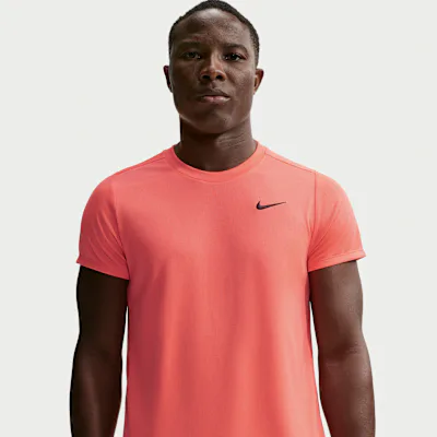 Nike NikeCourt Victory Men's Dri-FIT Tennis Top - Bright Crimson/Black