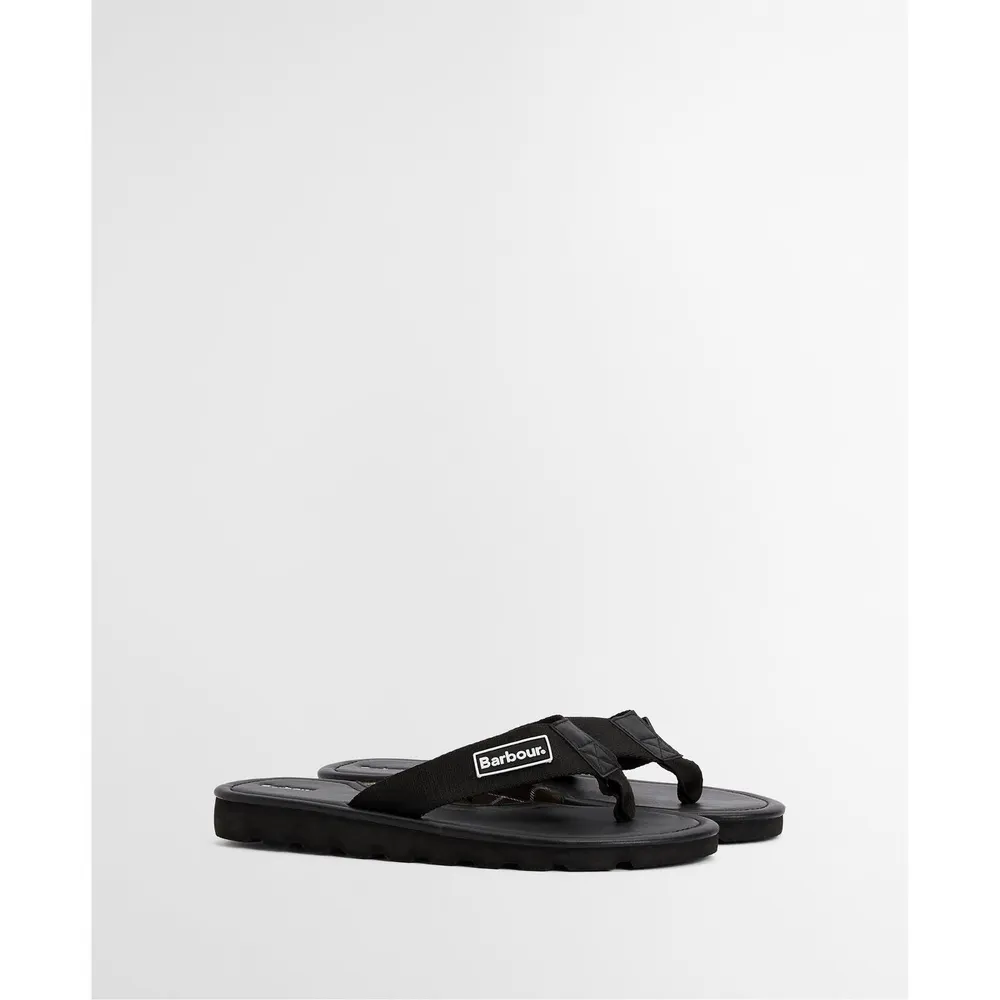 Barbour Mens Harker Sandals in BK11 Black, additional product view 2