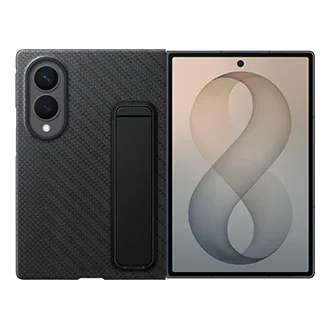 Samsung Carbon Standing Case & A-R Film (2pk) for Galaxy Z Fold8 – Consumer technology