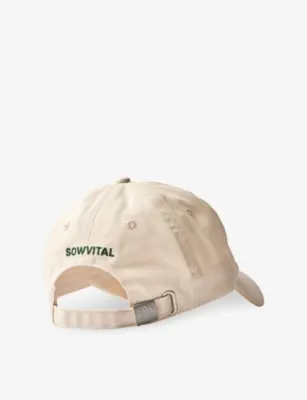 SOWVITAL Tomato Leaf Embroidered Adjustable Cotton Hat, additional product view 2