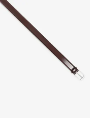 SANDRO Glazed leather belt - 32 detail 3