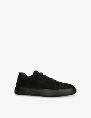 OFFICINE CREATIVE Slouch Suede Low-Top Trainers - EUR 43.5 / 9.5 UK MEN in BLACK, additional product view 3