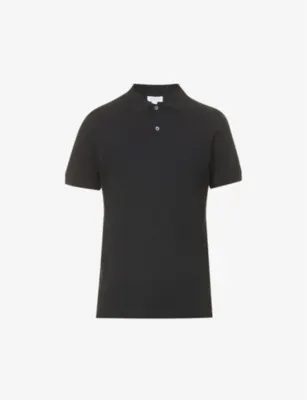 SUNSPEL Short-sleeved cotton- piqué polo shirt