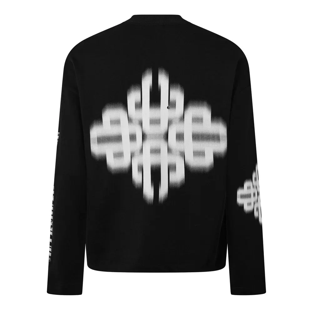 The Couture Club Men's Blurred Long Sleeve T-Shirt detail 2
