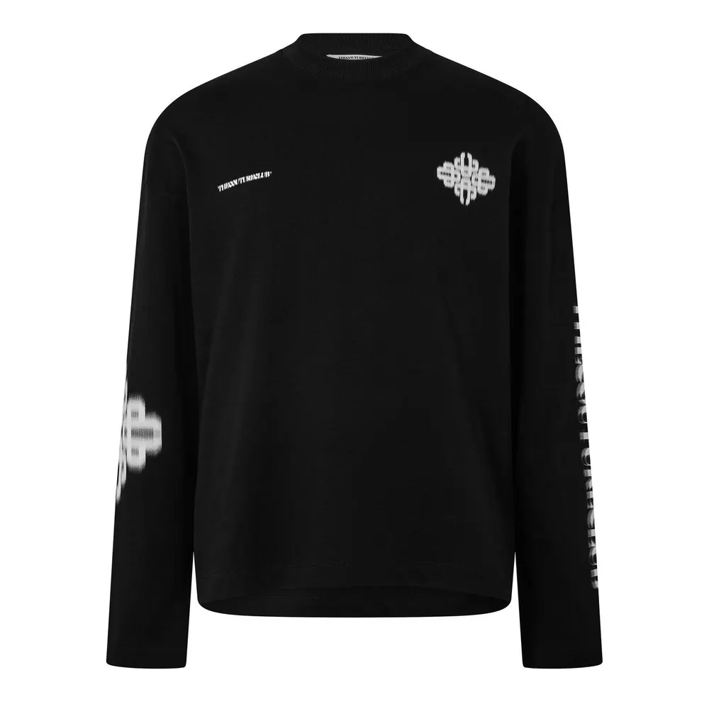 The Couture Club Men's Blurred Long Sleeve T-Shirt