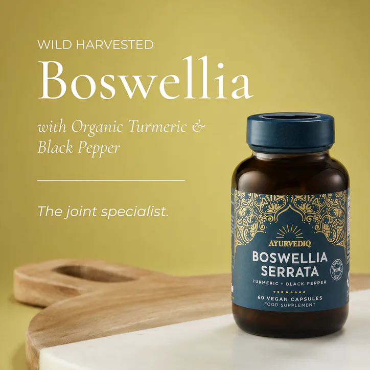 Ayurvediq Boswellia Serrata with Org Turmeric & Black Pepper Extract Capsules - 60 Capsules, additional product view 3
