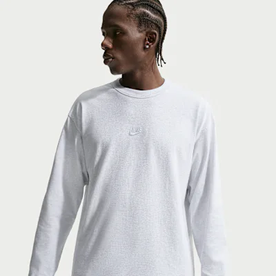 Nike Sportswear Premium Essentials Men's Long-Sleeve T-Shirt - Birch Heather