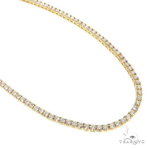 AHMED - MOON JEWELRY 15 Pointer Parcel Diamond Tennis Chain 67259 in Rose – Chain