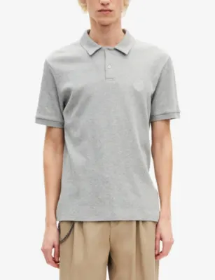 THE KOOPLES Logo-Embroidered Short-Sleeve Stretch-Cotton Polo detail 3