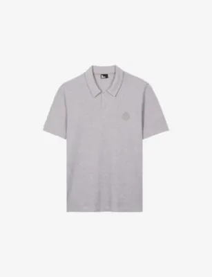 THE KOOPLES Logo-Embroidered Short-Sleeve Stretch-Cotton Polo