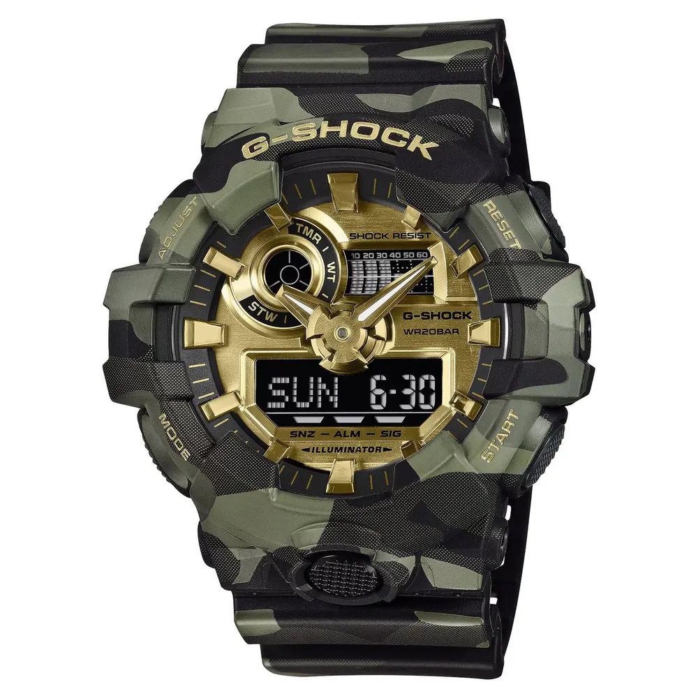 G Shock Men's Bold Camo Series GA-700CMG-3AER Digital Watch