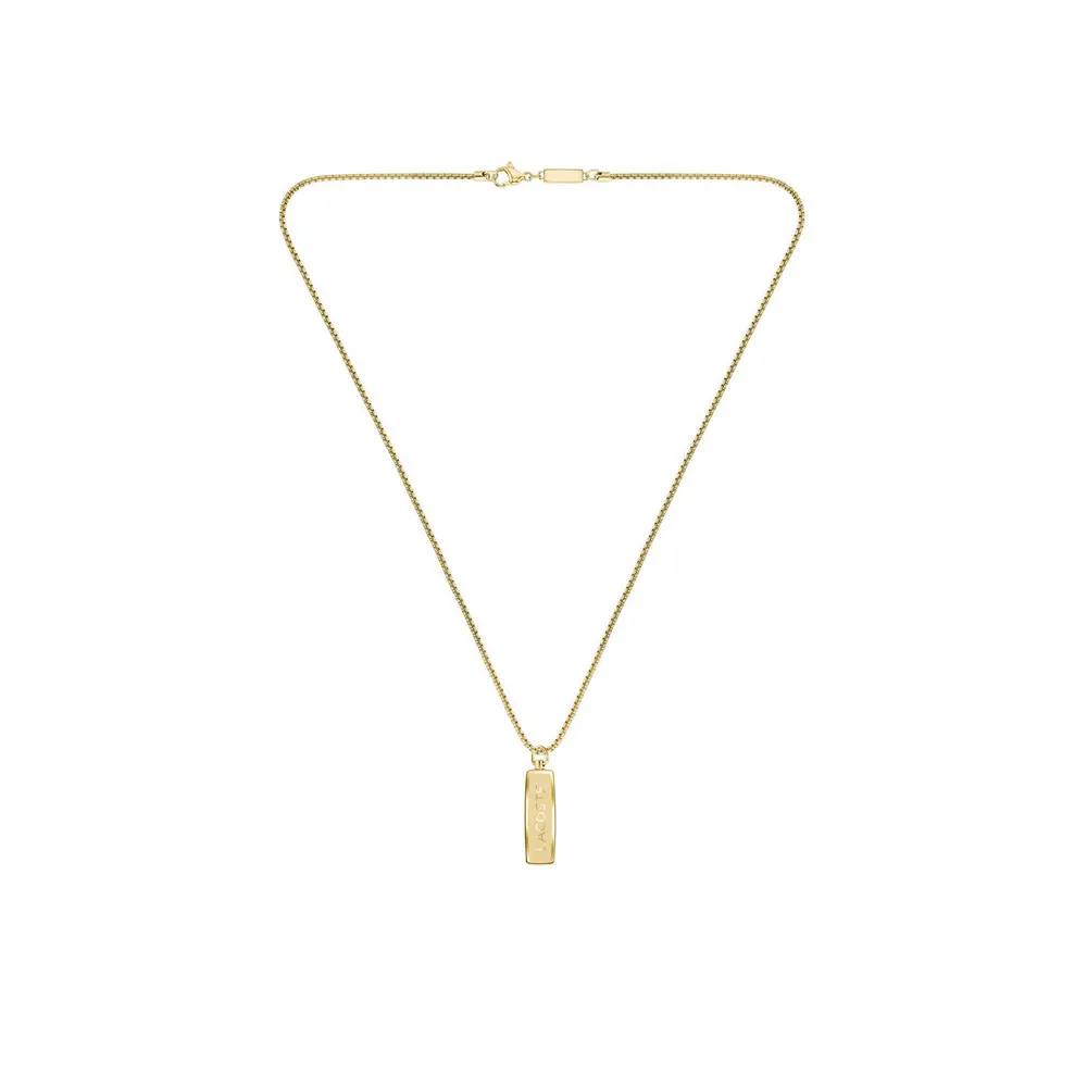 Lacoste Mens District Reversible Pendant Necklace detail 2