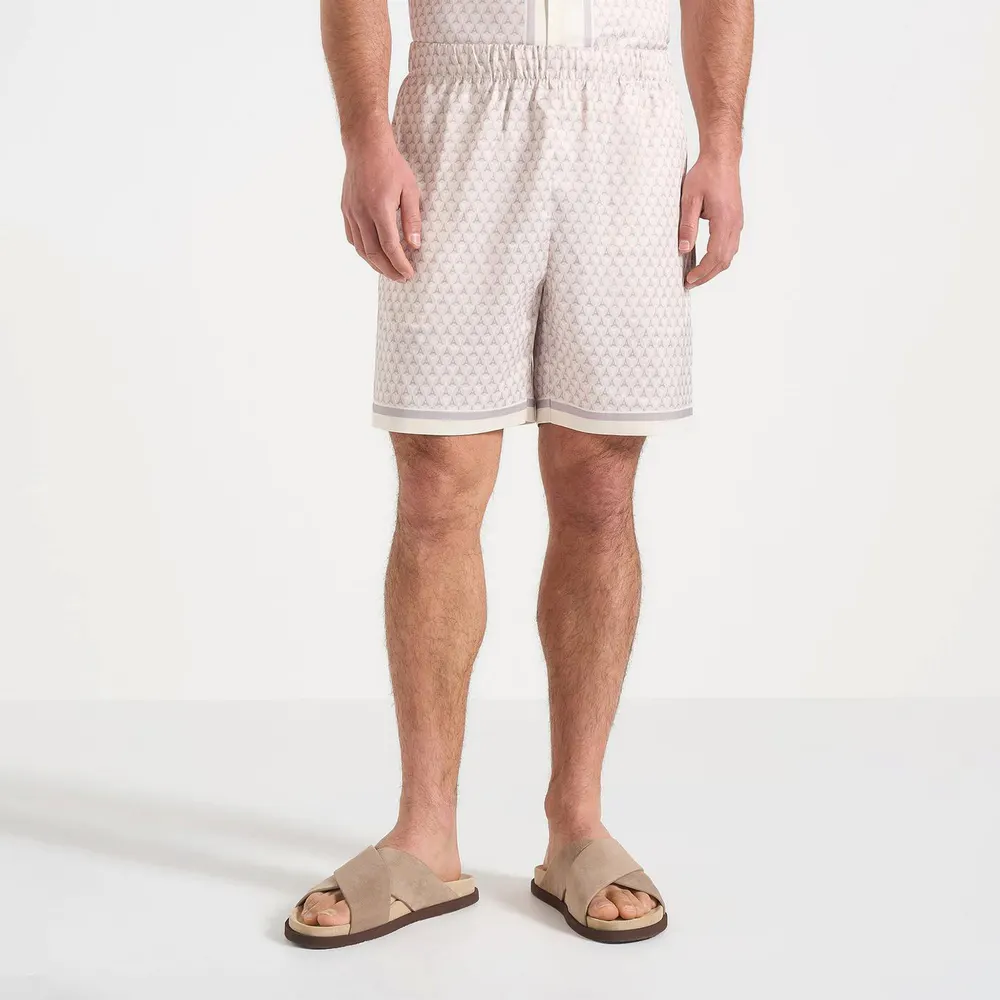 Maniere De Voir Mens Jordan Eiffel Monogram Shorts