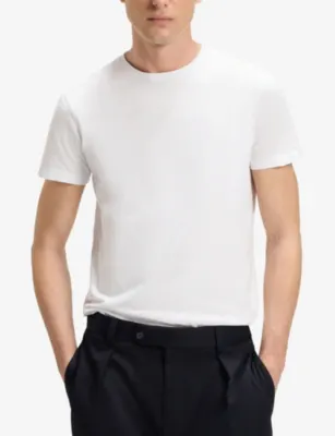 BOSS Beckham X BOSS Crewneck Short-Sleeve Cotton T-Shirt detail 3