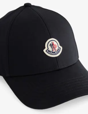 MONCLER Brand-Badge Cotton Baseball Cap detail 2