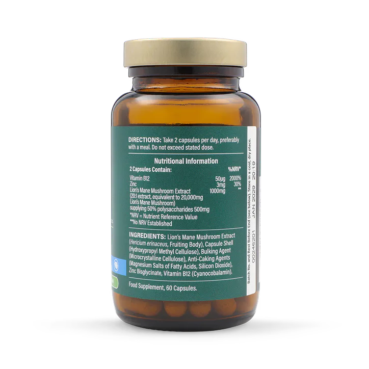 For Him Lions Mane 20000mg 60 Capsules, additional product view 2