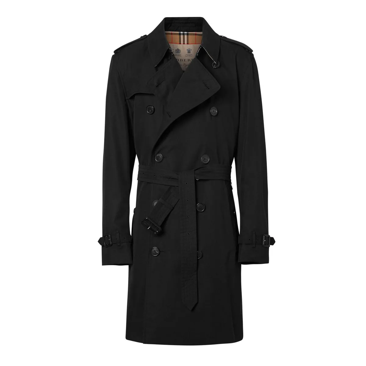Burberry Men's Kensington Cotton Water Resistant Long Sleeve Trench Coat