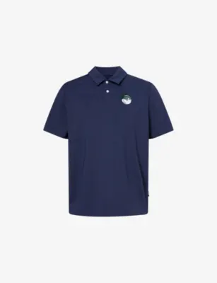 MALBON Fairway Baldwin Woven Polo T-Shirt in NAVY – Mens | Tops & t-shirts | Polo shirts | Short sleeve