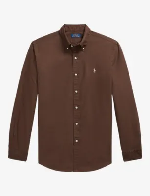 POLO RALPH LAUREN Logo-Embroidered Cotton Oxford Shirt