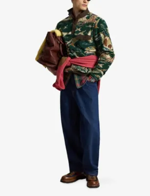POLO RALPH LAUREN Camo-Print Fleece Jumper in Duck Pond Scenic, additional product view 2
