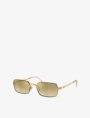 RAY-BAN RB3928 Rectangle-Frame Metal Sunglasses detail 3