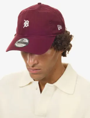 NEW ERA 9TWENTY Detroit Tigers Mini Logo Cotton Baseball Cap detail 2