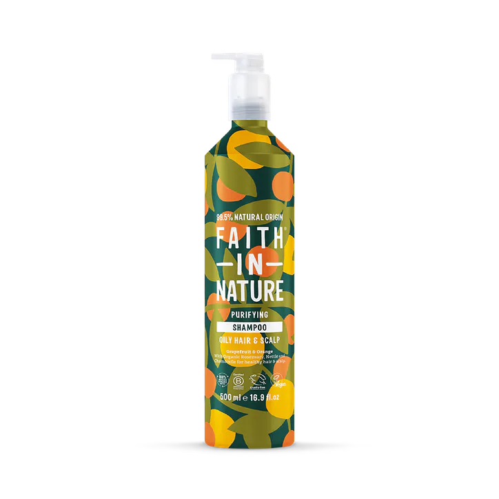 Faith in Nature Shampoo for Oily Hair Grapefruit & Orange 500ml Aluminium