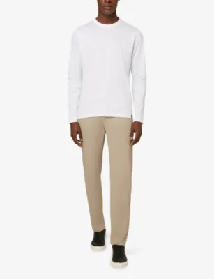 BOGGI MILANO Crewneck Long-Sleeve Cotton T-Shirt detail 2