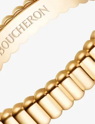 BOUCHERON Quatre Grosgrain 18ct yellow gold wedding band - 62mm detail 2