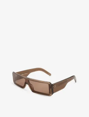 RICK OWENS Gethshades Acetate Sunglasses in TOBACCO, additional product view 3