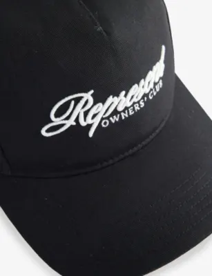 REPRESENT Owners Club Script Cotton Cap detail 2