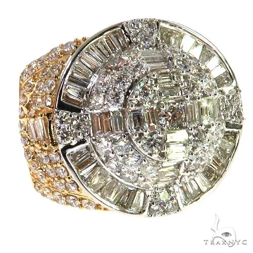 AHMED - MOON JEWELRY 14K Gold Baguette Diamond Ring 67933 in Rose / 8 – Ring