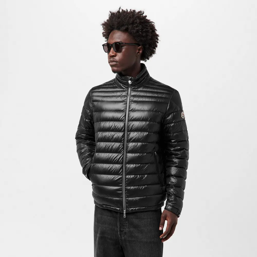 Moncler Men's Arnique Down Hip Length Long Sleeve Short Puffer Jacket detail 3