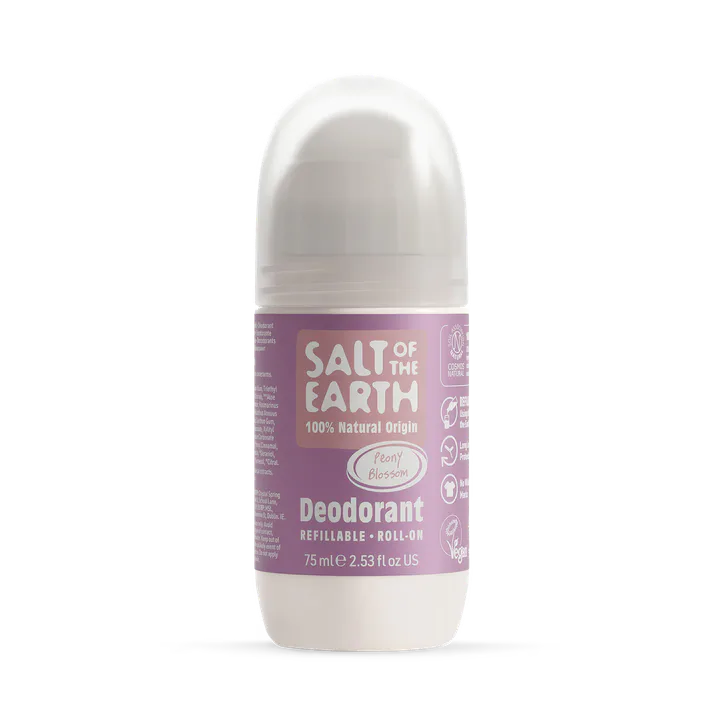 Salt of the Earth Peony Blossom Natural Refillable Roll-On Deodorant