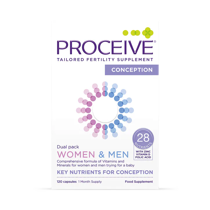 Proceive PROCEIVE® Women & Men Dual Pack Advanced Fertility Supplement 120 Capsules – Vitamins & Supplements > Condition > Women's Health > Pregnancy & Conception