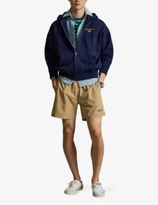 POLO RALPH LAUREN Brand-Embroidered Drawstring-Waist Swim Shorts detail 2