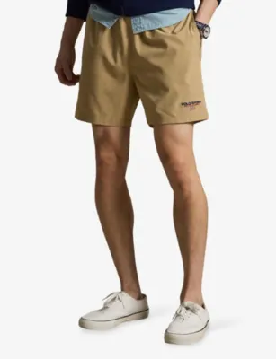 POLO RALPH LAUREN Brand-Embroidered Drawstring-Waist Swim Shorts detail 3
