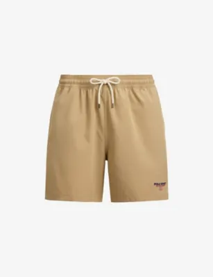 POLO RALPH LAUREN Brand-Embroidered Drawstring-Waist Swim Shorts