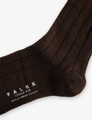 FALKE Lhasa Ribbed Wool-Blend Knitted Socks - 9-11 detail 2